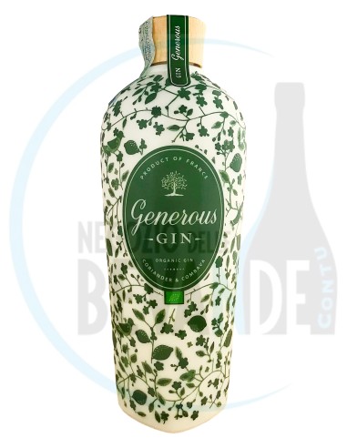 GENEROUS GIN ORGANIC CORIANDER & COMBAVA 44% CL 70